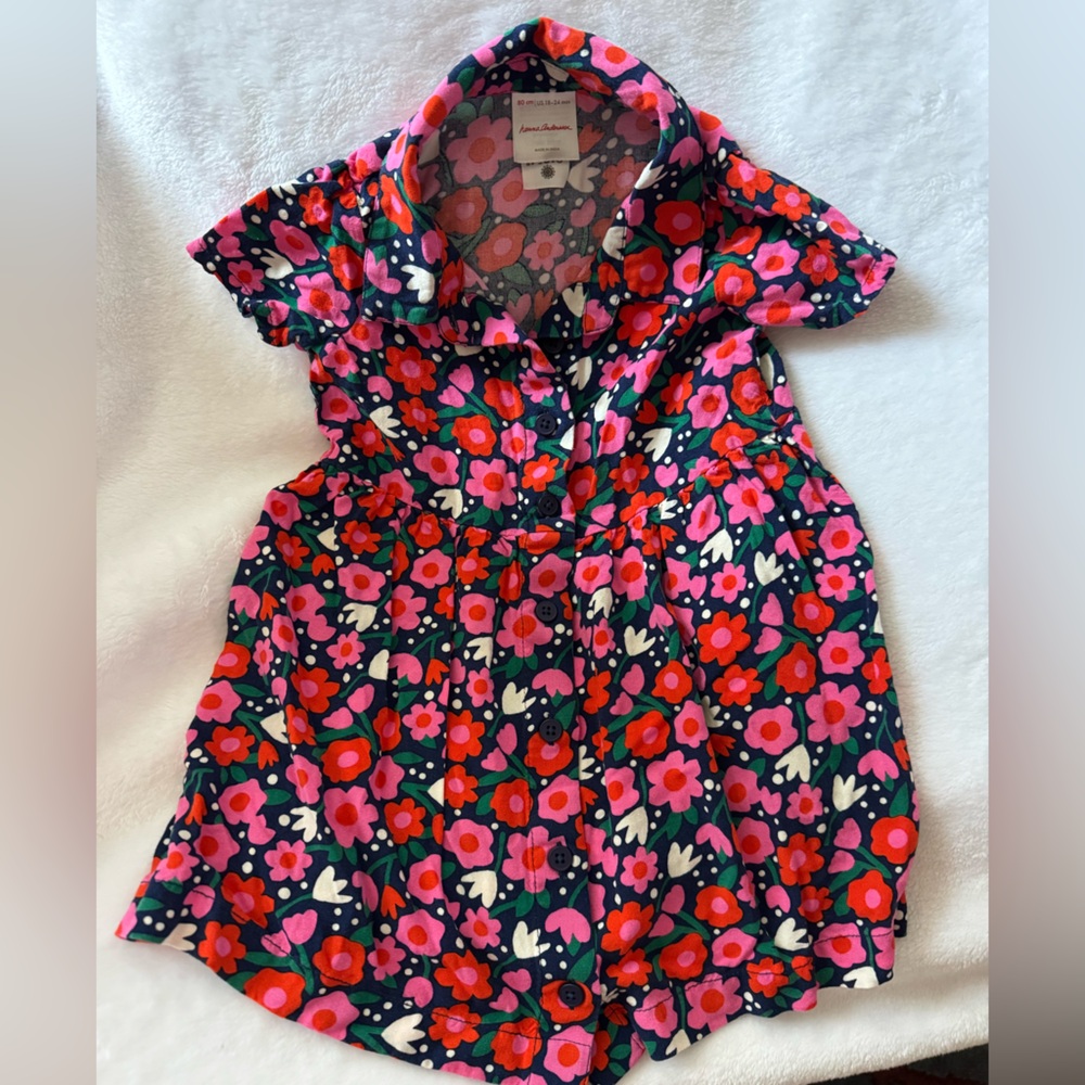 Floral Kids Shirt - Pink and Red